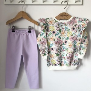 Zestaw dresowy getry + bluza - beautiful flowers