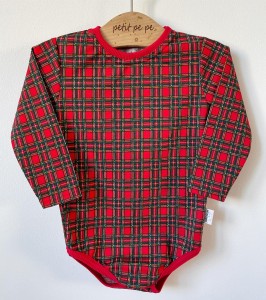 Body z cienkiej dzianiny jersey - krateczka