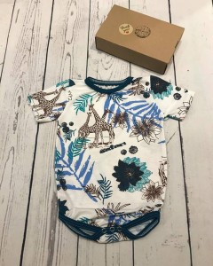 Body z cienkiej dzianiny jersey - safari