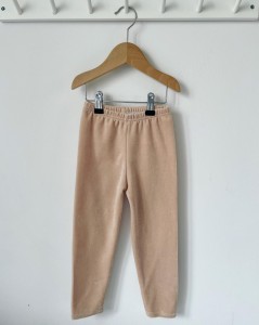 Getry dresowe - welurek beż