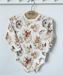 Body z dresówki - sweet woodland