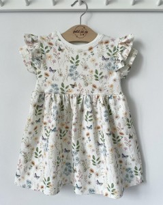 Sukienka z dresówki - ziołowy raj