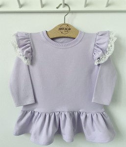 Bluzeczka z baskinką - lila