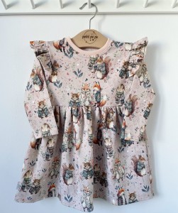 Sukienka z dresówki - Boho przyjaciele