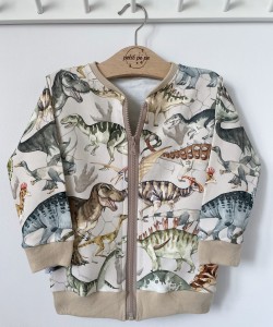Bluza dresowa na zamek - Dinozaury