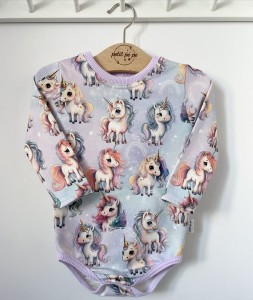 Body z dresówki  - Unicorn girl
