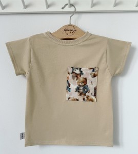 Koszulka jersey z kieszonką - Teddy bear