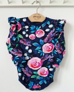 Body z cienkiej dzianiny jersey lux - róża