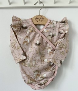 Body kopertowe z dresówki  -  In the woods pink