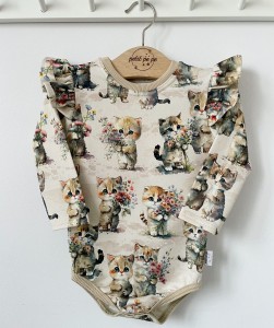 Body z dresówki  - Sweet cats