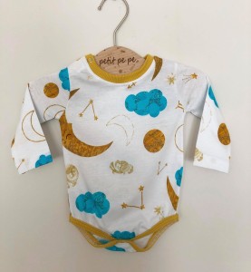Body z cienkiej dzianiny jersey - świąteczna noc