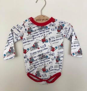 Body z cienkiej dzianiny jersey - reniferki