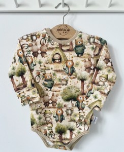 Body z dresówki - Leśne miśki