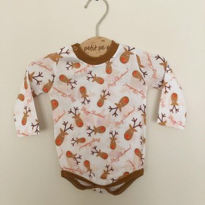 Body z cienkiej dzianiny jersey - Merry Christmas