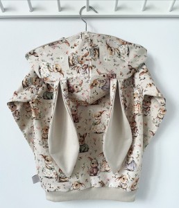 Bluza dresowa z kapturem i uszami- Bunny meadow
