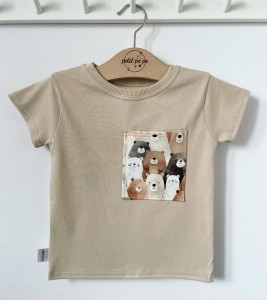 Koszulka jersey z kieszonką - Misiaki