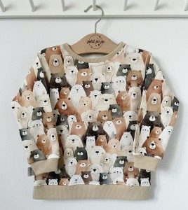 Bluza dresowa z rozcięciami - Misiaki