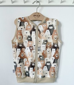 Kamizelka dresowa na zamek - Misiaki