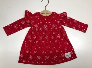 Sukienka z cienkiej dzianiny jersey - pada śnieg
