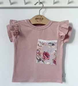Koszulka jersey z kieszonką - Mystic rose