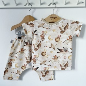 Zestaw dziecięcy spodenki+ bluzka jersey lux  - Boho baby