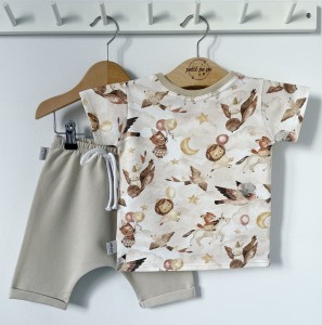 Zestaw dziecięcy spodenki + koszulka jersey lux  - Boho baby