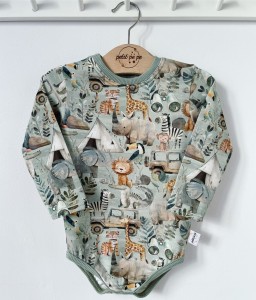 Body z cienkiej dzianiny jersey lux - Afrykańska przygoda