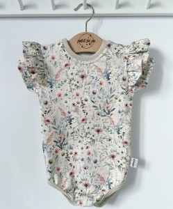 Body z dresówki  - Vintage flowers