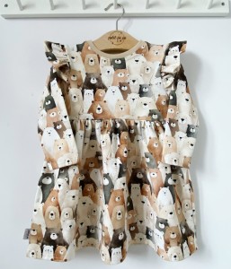 Sukienka z dresówki - Misiaki