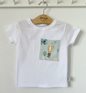 Koszulka jersey z kieszonką - Flying friends