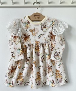 Sukienka z dresówki - Sweet woodland