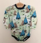Body z cienkiej dzianiny jersey  - wesoły futrzak