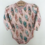 Body z dresówki  - boho piórka