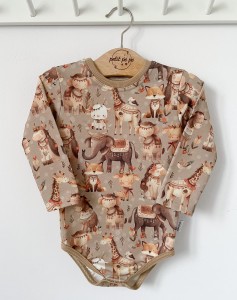 Body z dresówki  - Bali animals