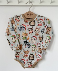Body z dresówki  - Świąteczne słodziaki