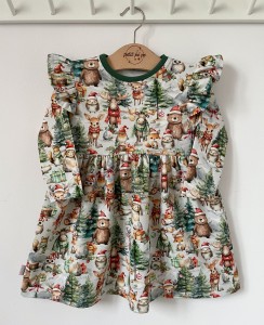 Sukienka z dresówki - Happy Xmas