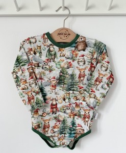 Body z dresówki  - Happy Xmas