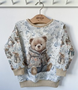 Bluza dresowa z panelem - Zimowa aura