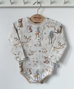 Body z dresówki  - Pastelowy las