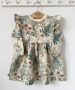 Sukienka z dresówki - Kwiat paproci