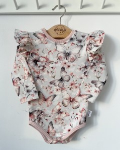 Body z dresówki  - Motylki