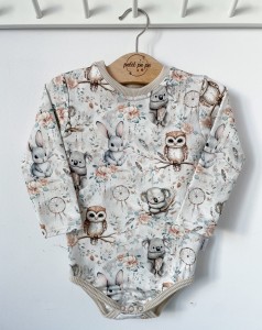 Body z dresówki  - Mini animals