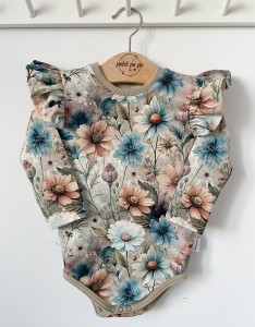 Body z dresówki  - Blossom garden