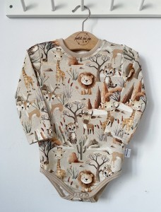Body z dresówki  - Beige safari