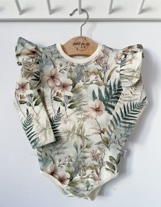 Body z dresówki  - Kwiat paproci
