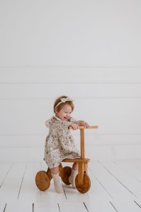 Sukienka z dresówki - Vintage flowers