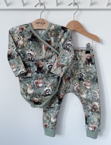 Zestaw dziecięcy - spodenki + body Spring forest