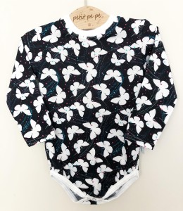 Body z cienkiej dzianiny jersey - butterflies 2