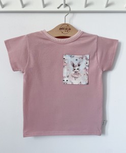 Koszulka jersey z kieszonką - Króliczek tutu