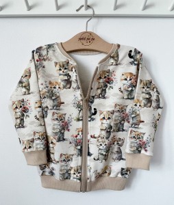 Bluza dresowa na zamek - Sweet cats